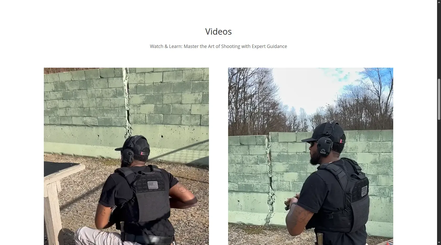 Priority Training - Videos y práctica en campo de tiro