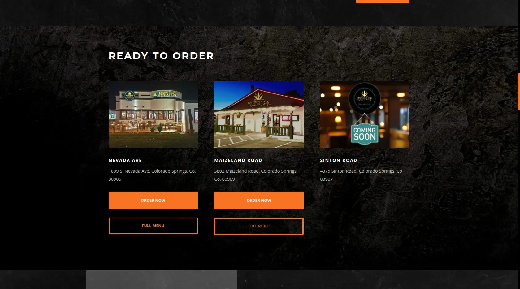 Mexico Real - Ubicaciones listas para ordenar en Nevada, Maizeland y Sinton