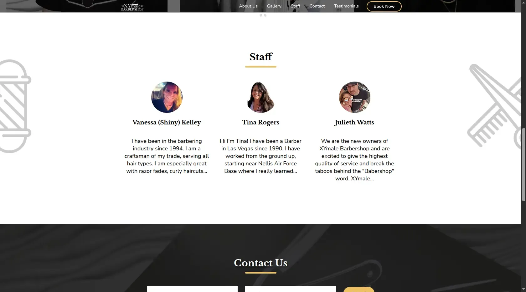 Personal experto de XYmale Barbershop en Las Vegas