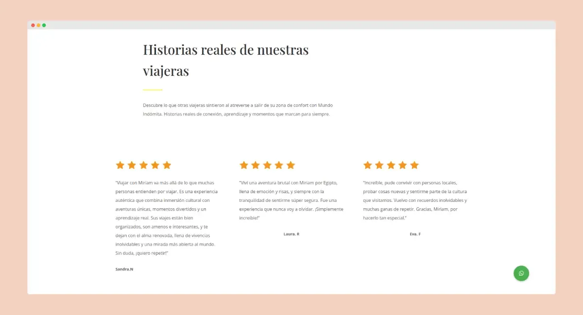 Mundo Indómita - Testimonios e historias de viajeras