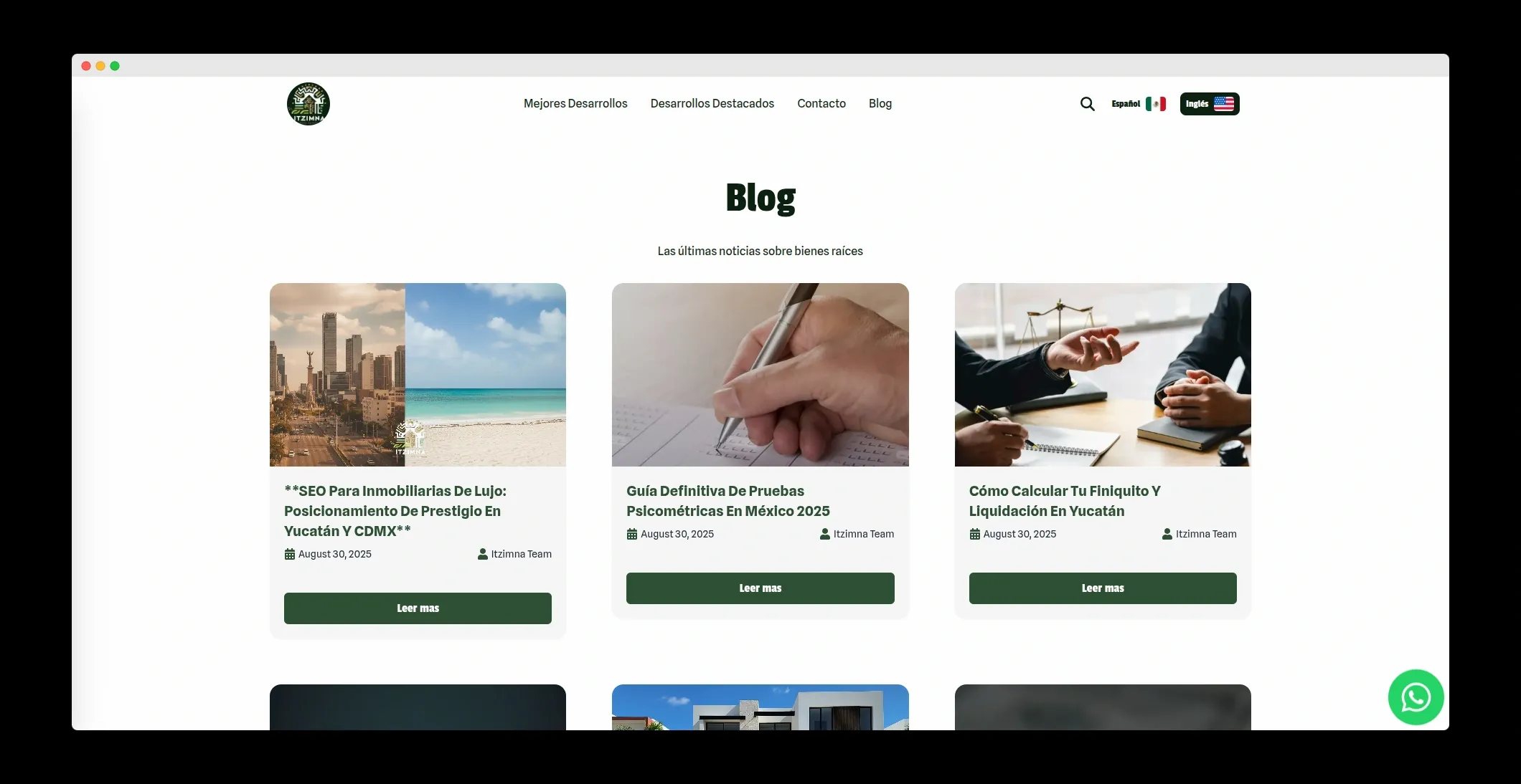 Itzimna Real Estate - Blog y noticias inmobiliarias