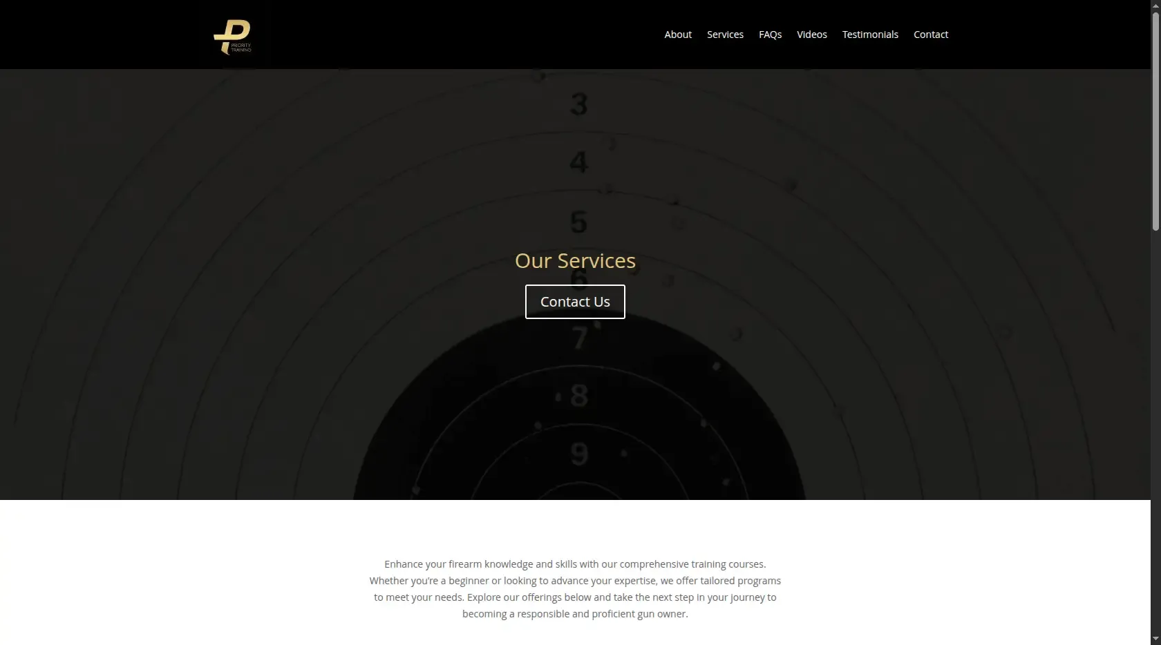 Priority Training - Nuestros servicios y habilidades con armas