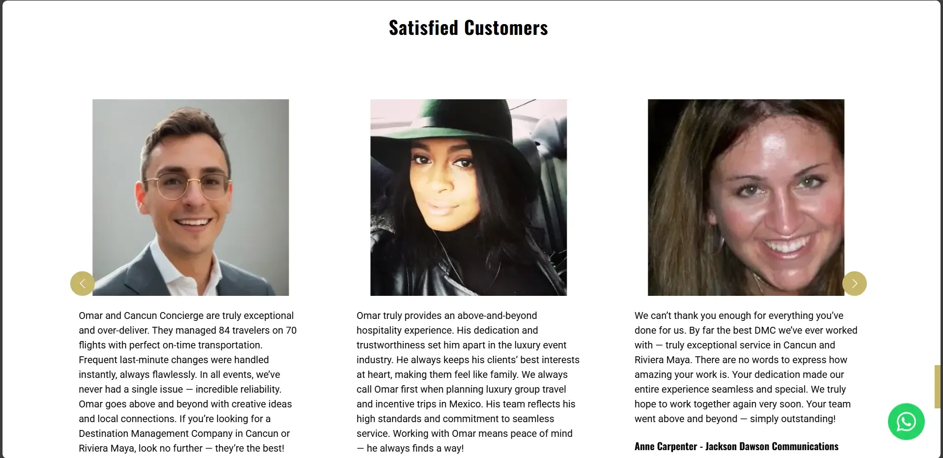 Cancun Concierge - Testimonials and reviews