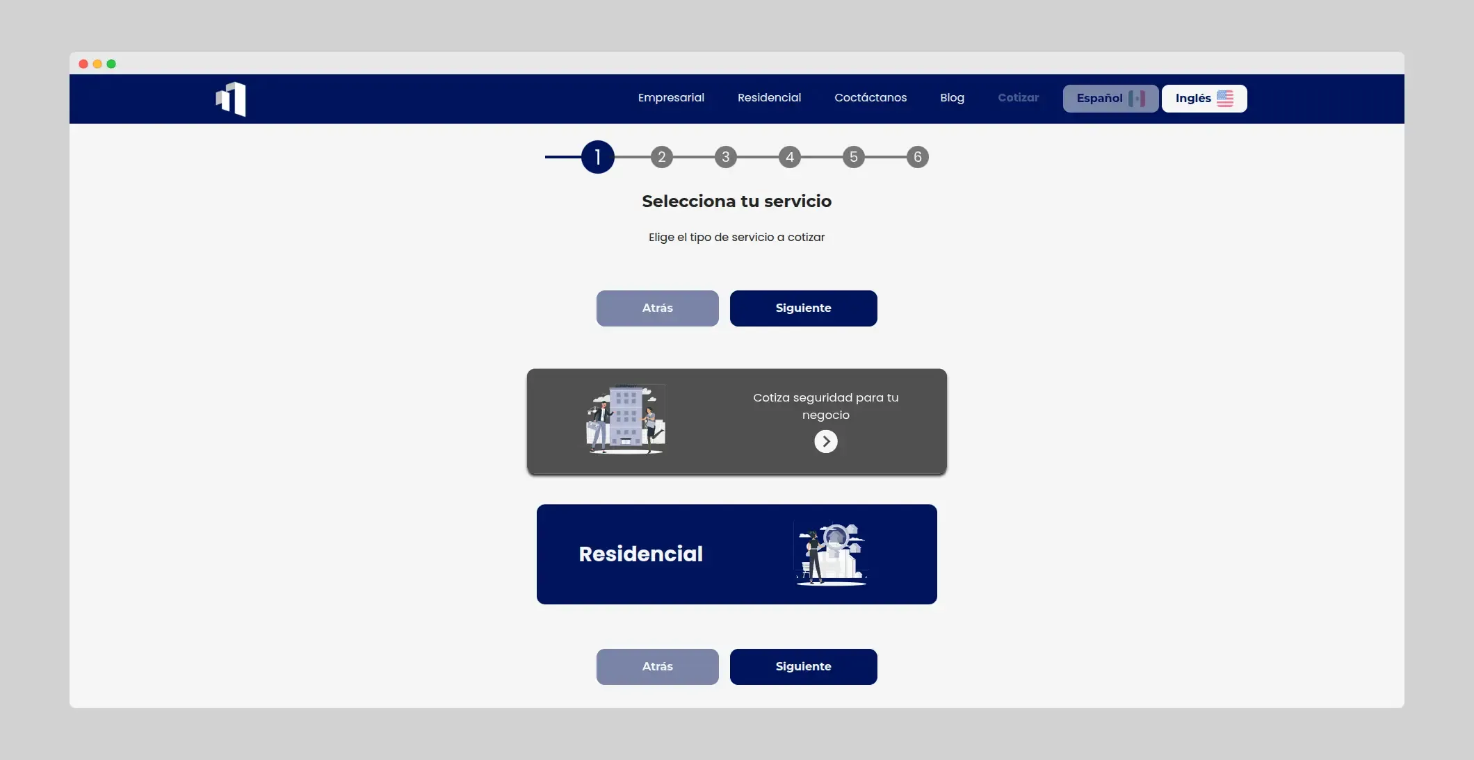 C4 Empresarial y Residencial - Formulario de cotización de seguridad
